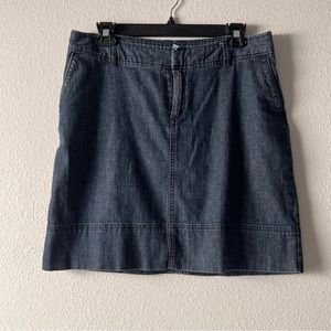 Big Girl’s Merona Short Casual Jeans skirt, Color blue, Size 6, Pre-owned,